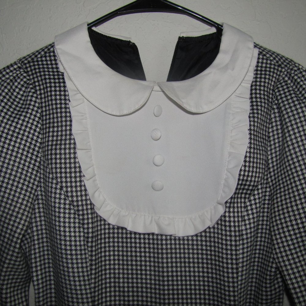 Vintage 80's M School-girl Style Dress - Picture 6 of 11